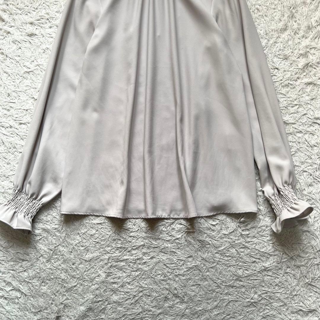 23SS theory luxe 完売 スタンドカラーロングスリーブブラウス M