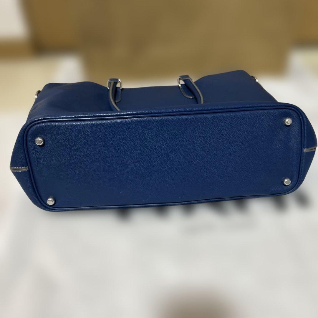 【まさゆき】コーチトートバッグ 2way ベケット ショルダー ブルー