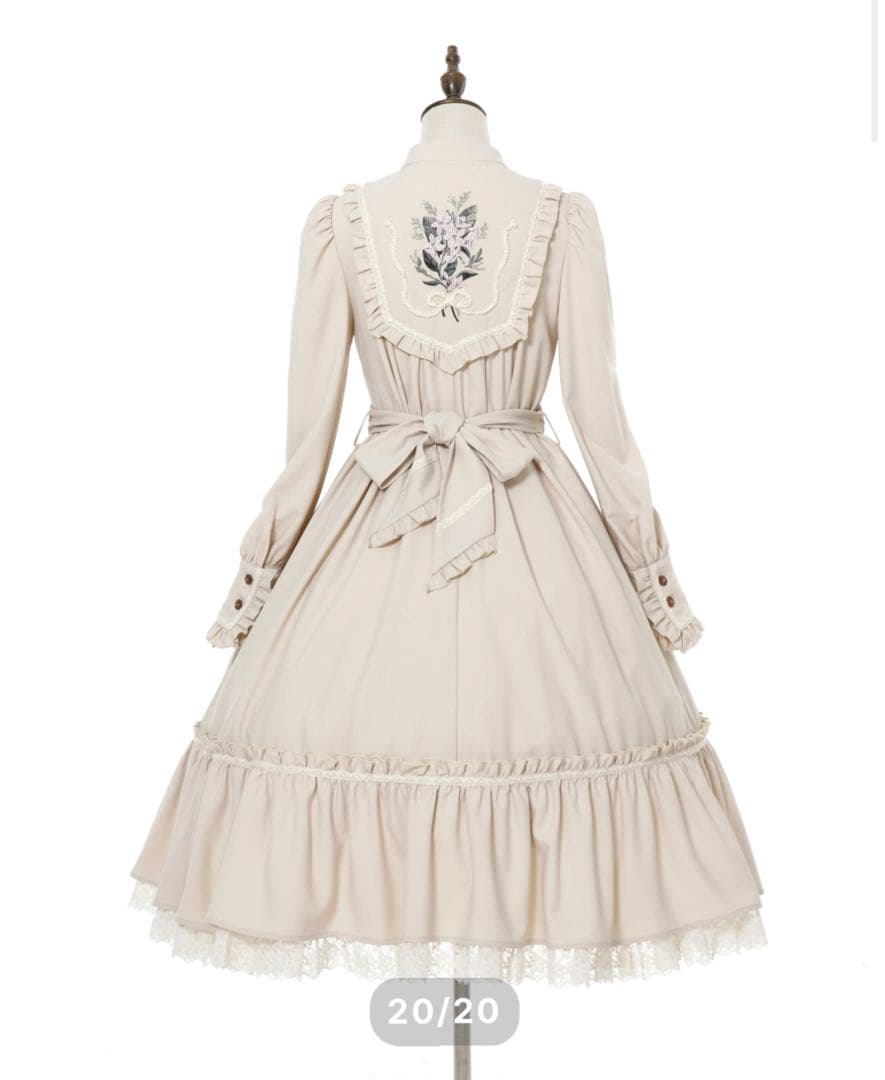 【わずかな不良あり】星箱Works ジャスミン　ヨークカラーワンピース