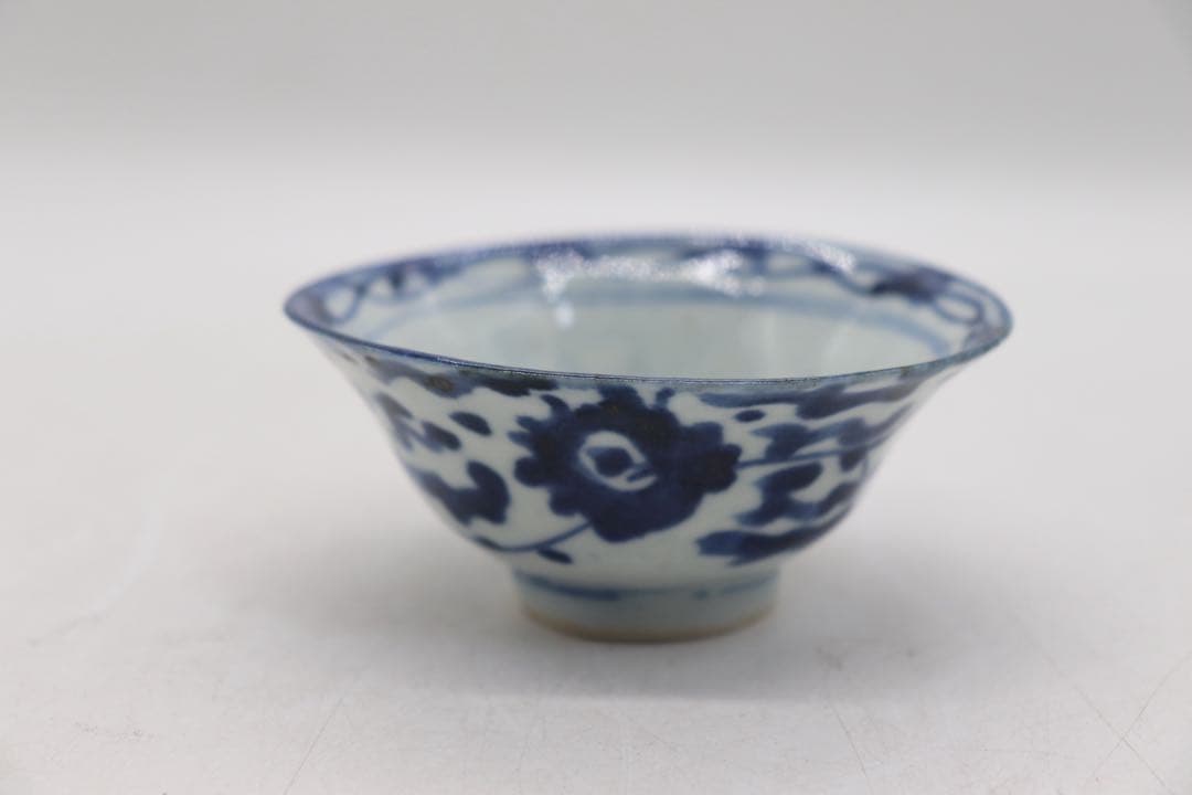 中国　清時代　染付茶碗5点① 茶器　送料込み250801