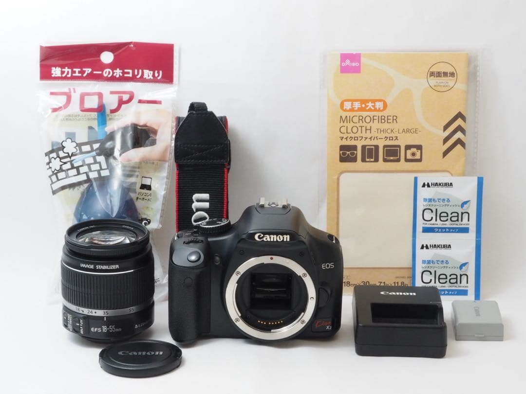 【美品】スマホへ転送も可能❤️一眼の入門機 Canon KissX2レンズセット