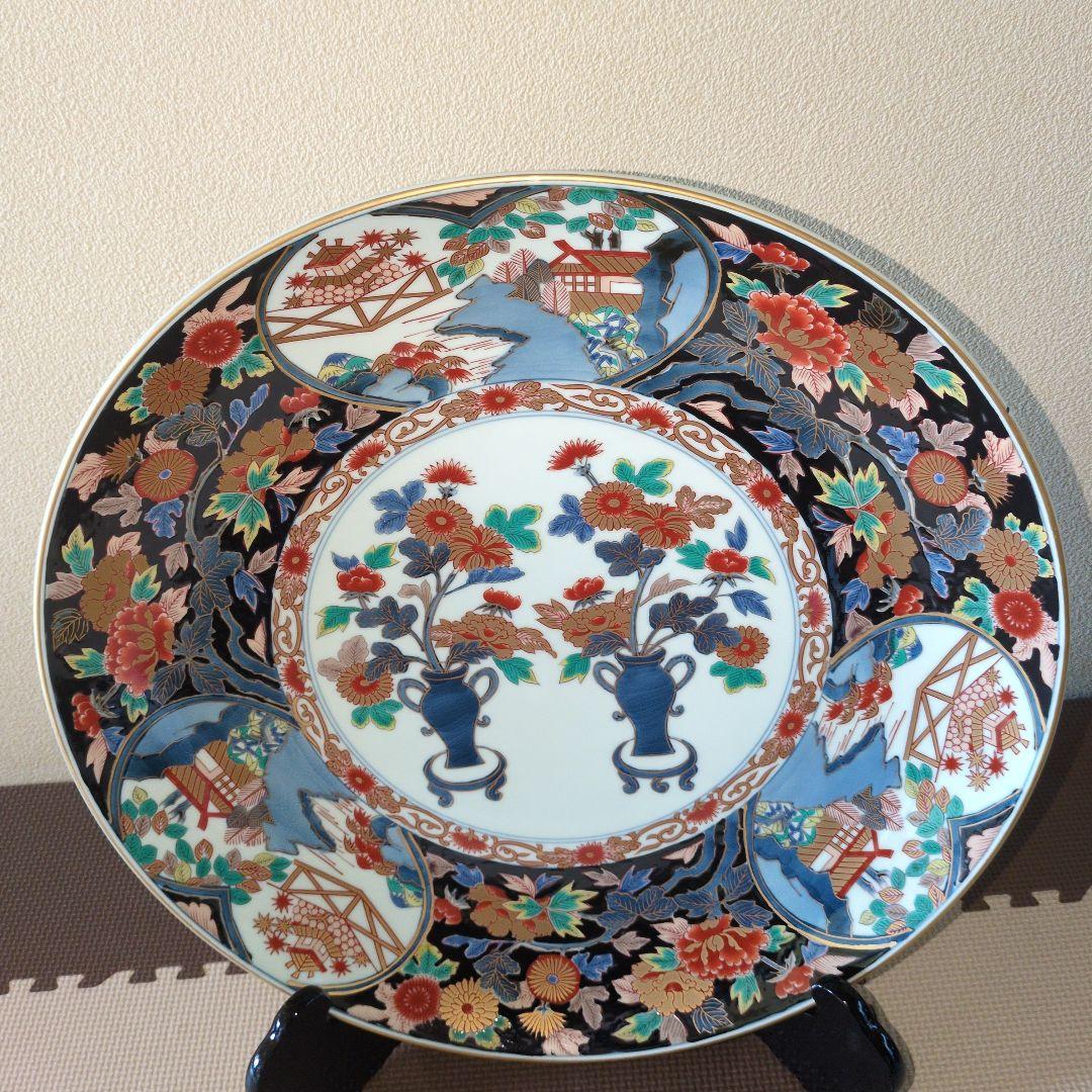 有田焼　飾皿45cm 哲山作