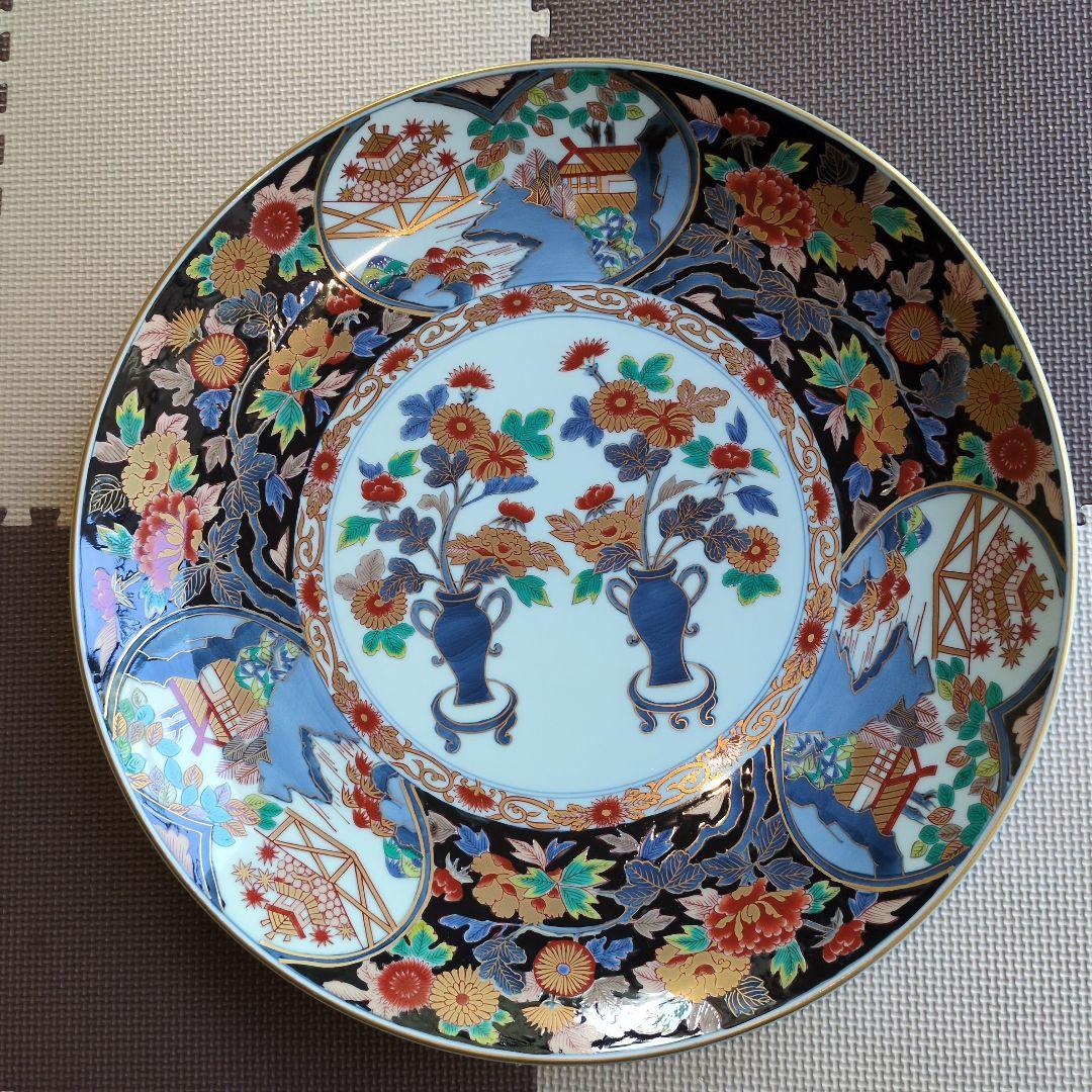 有田焼　飾皿45cm 哲山作