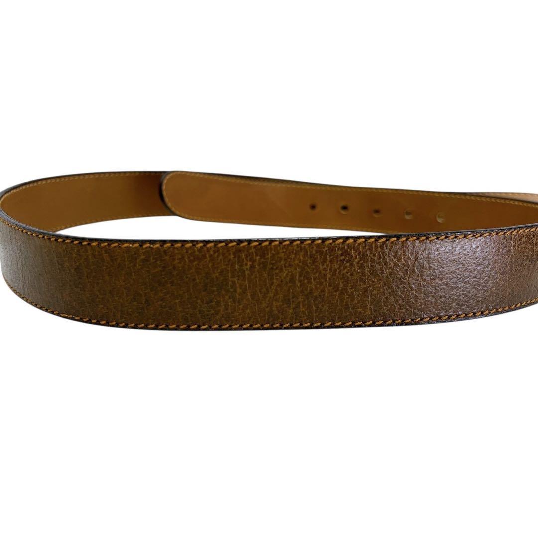 GUCCI グッチ ベルト ゴールド金具 メンズ レザー カジュアル