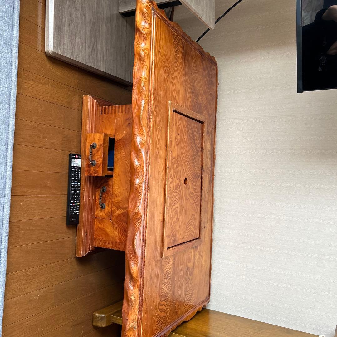 屋久杉（保証書無し）⁈囲炉裏、長火鉢、酒の燗2、職人技木の組込み！