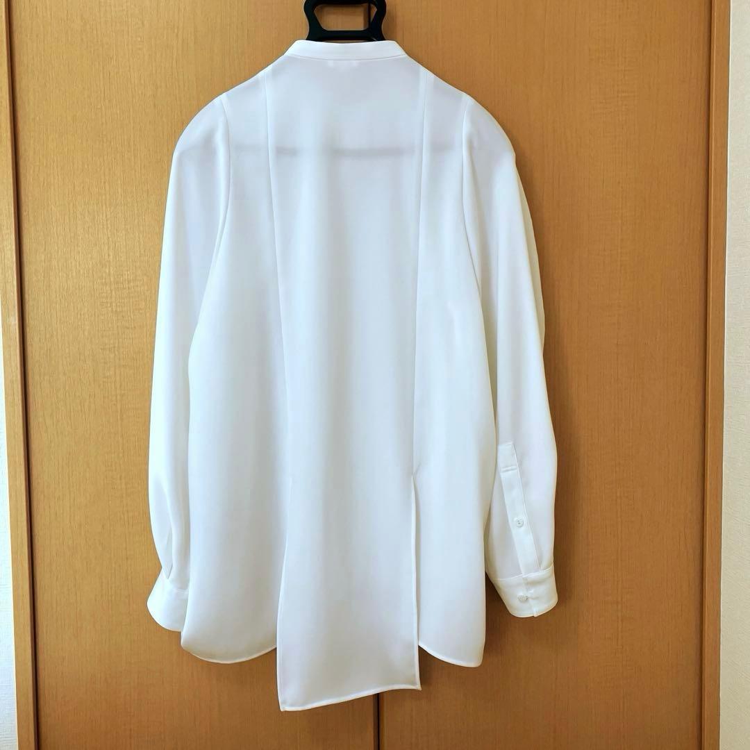 【ほぼ新品】ENFOLD ランダムスリットブラウス ホワイト