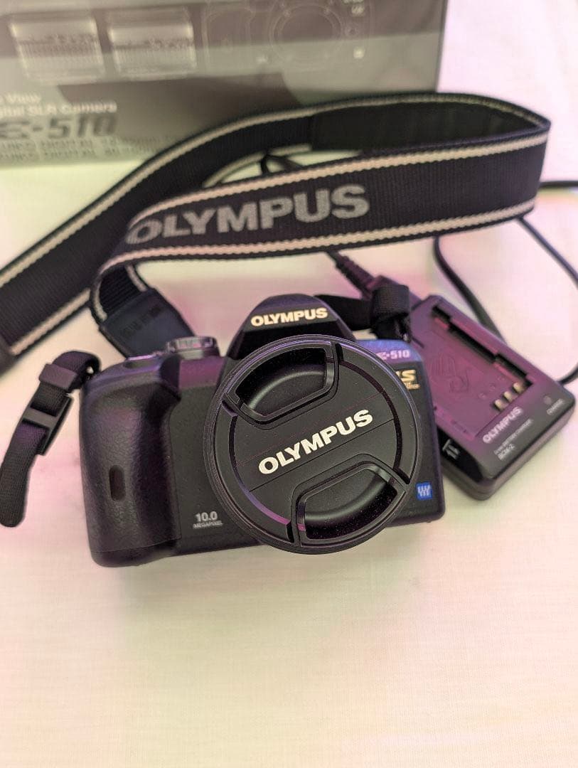 Olympus E-510 デジタル一眼レフカメラ レンズ2本付き　付属品付