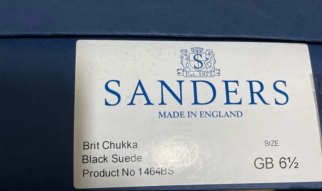 サンダース　チャカブーツ　ブラックスウェード6.5