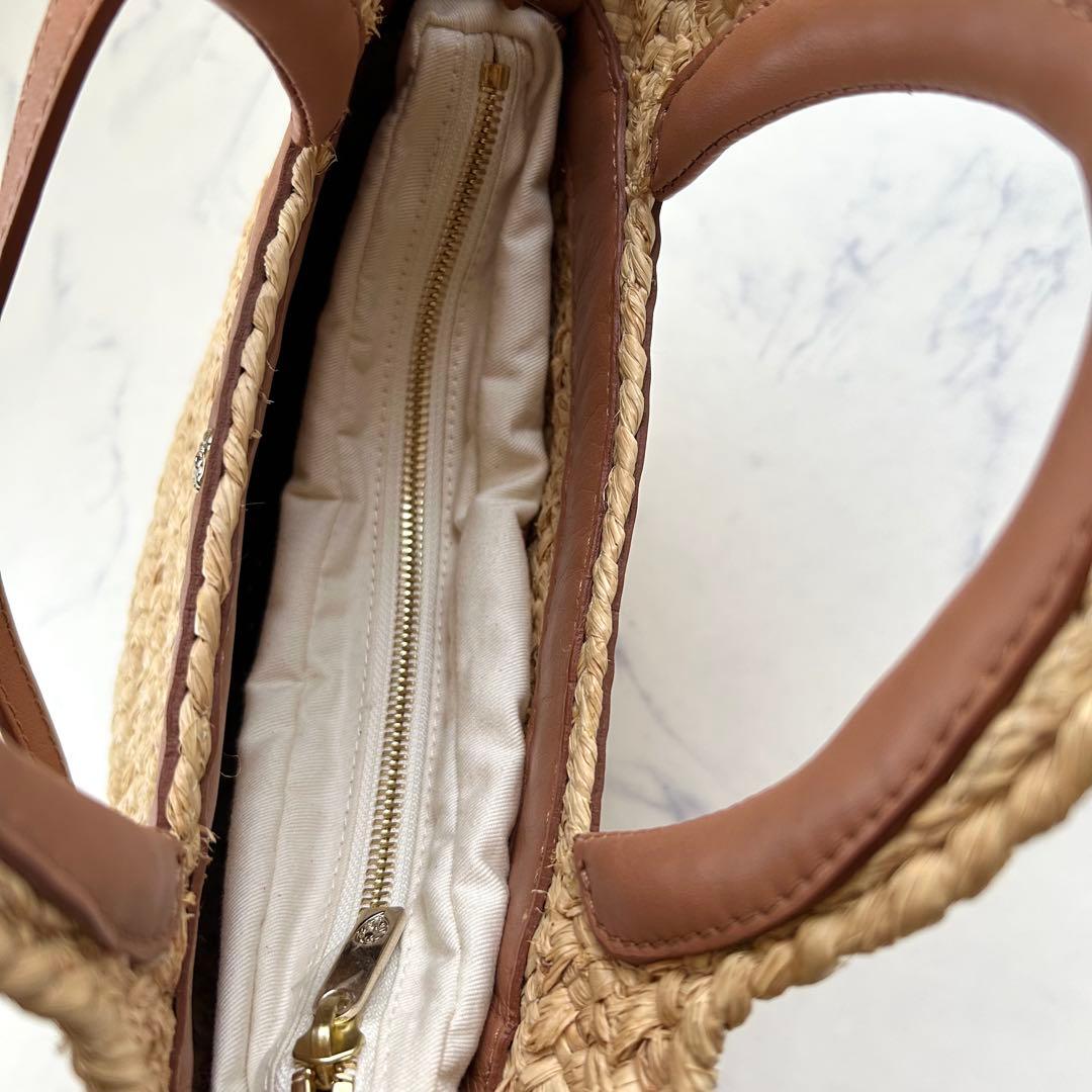 極美品✨ヘレンカミンスキー 2way ラフィア バッグ ショルダー