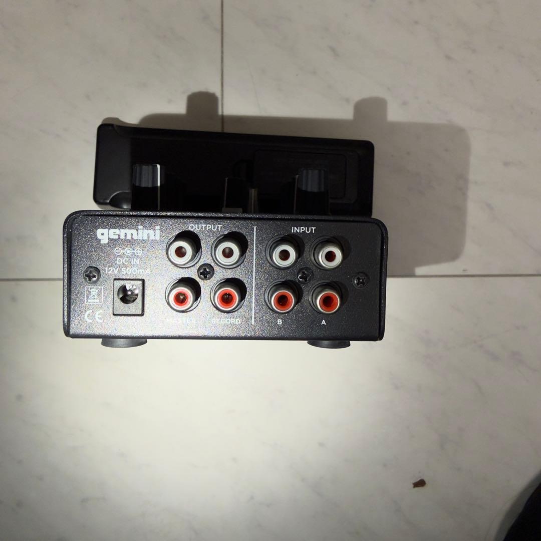 GEMINI DJ ミキサー ポータブル 2ch MM1 美品