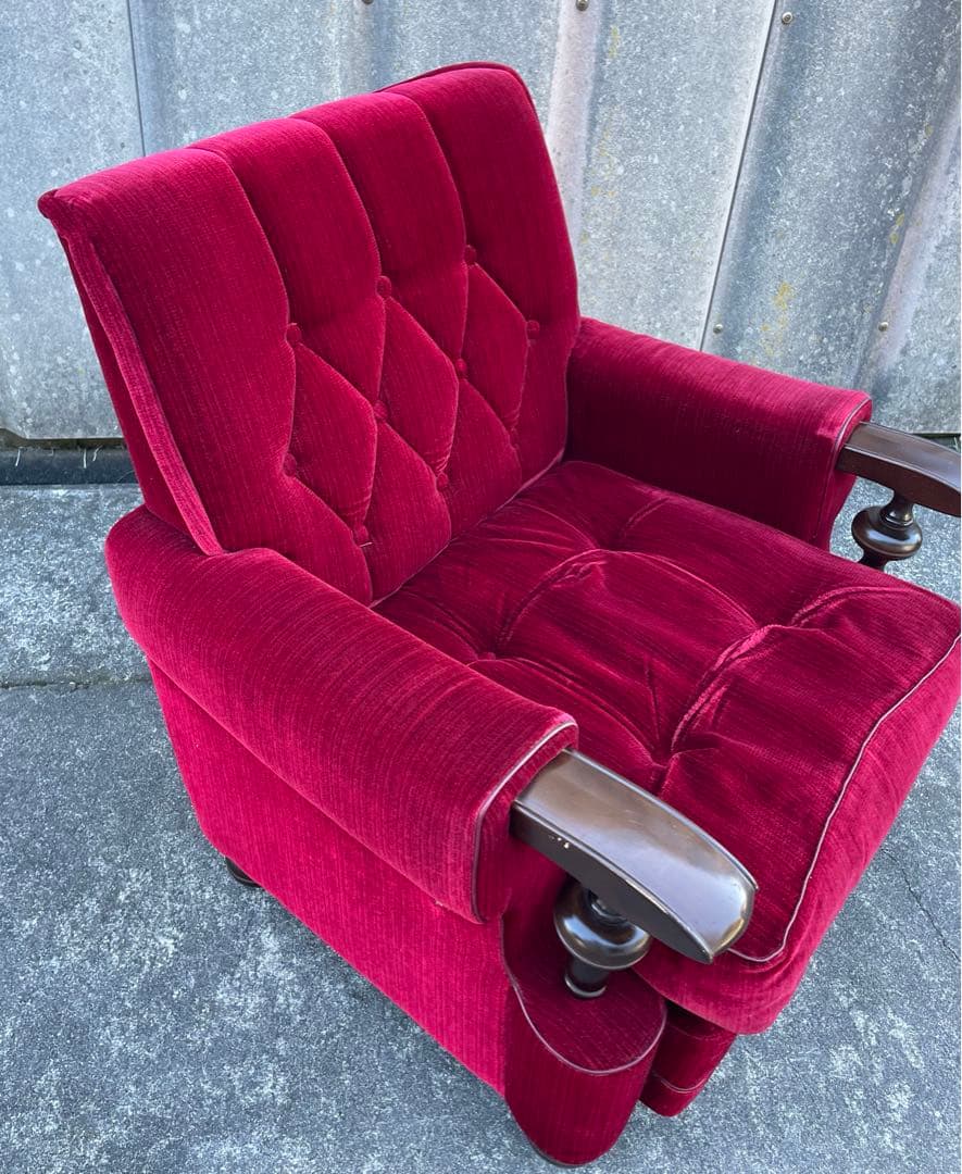 モリシゲ家具/MORISHIGE/オリーブ印/高級/1Pソファ/アームソファ/②