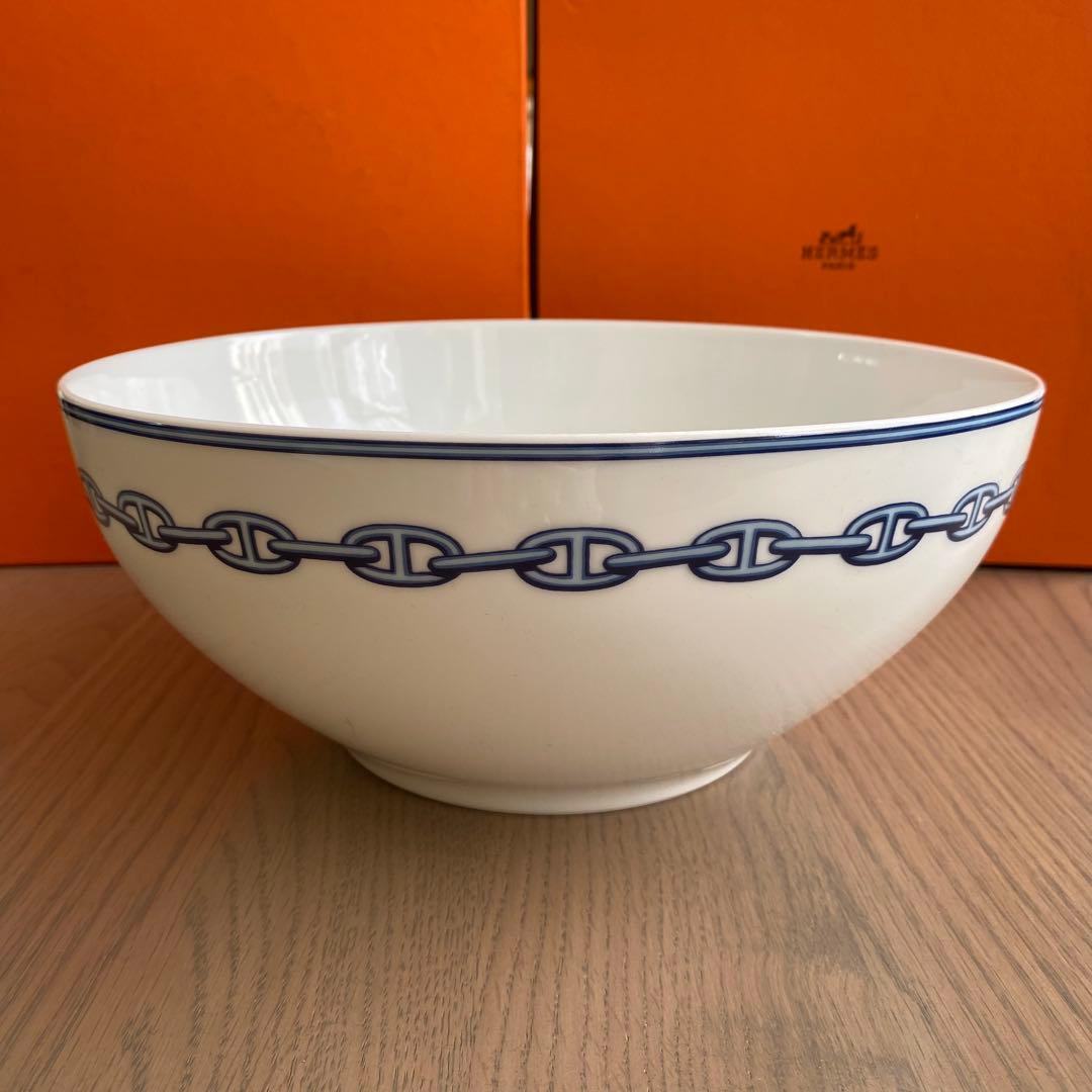 【未使用】HERMES シェーヌダンクル サラダボウル 25cm