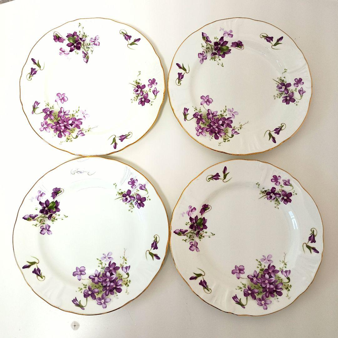 ハマースレイ　ヴァイオレット　ケーキ皿4枚セット