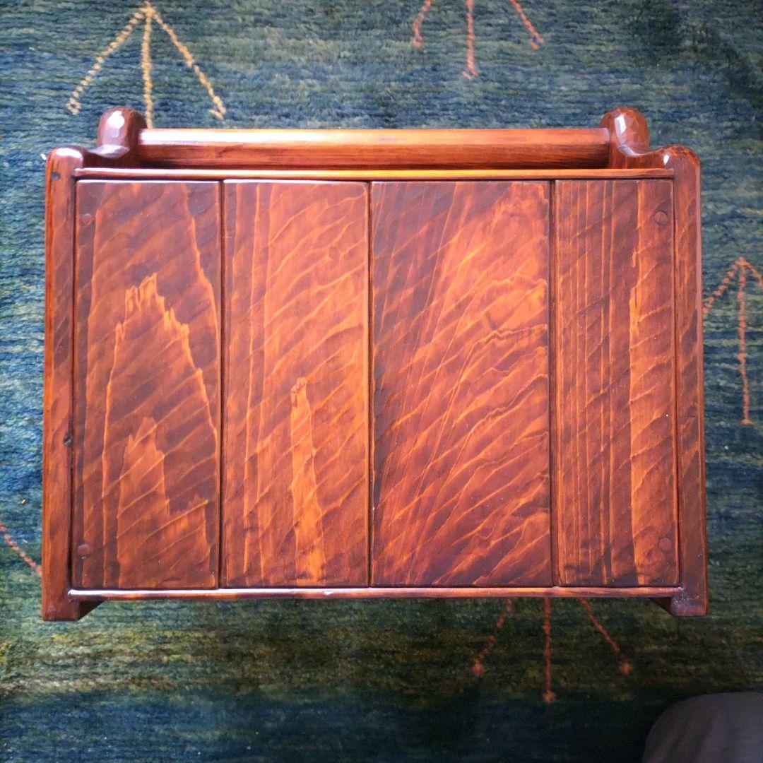 【希少・極美品】矢澤金太郎　創作家具作家　手提げ小引き出し　工芸品　小物整理箱