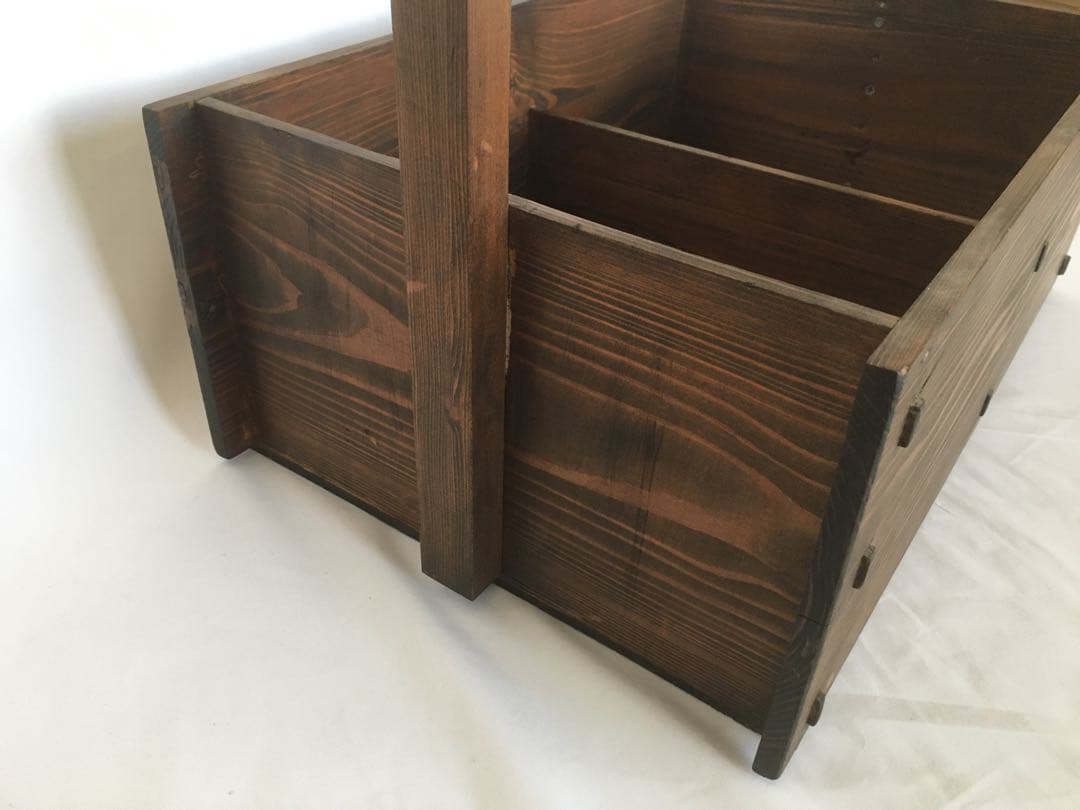 木製 手提げ 道具入れ 昭和レトロ