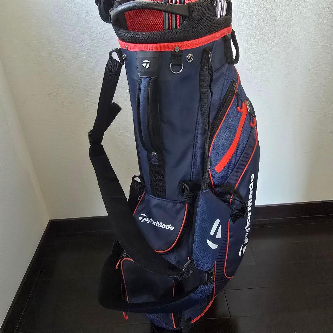 TaylorMade キャディバッグ ネイビー/レッド