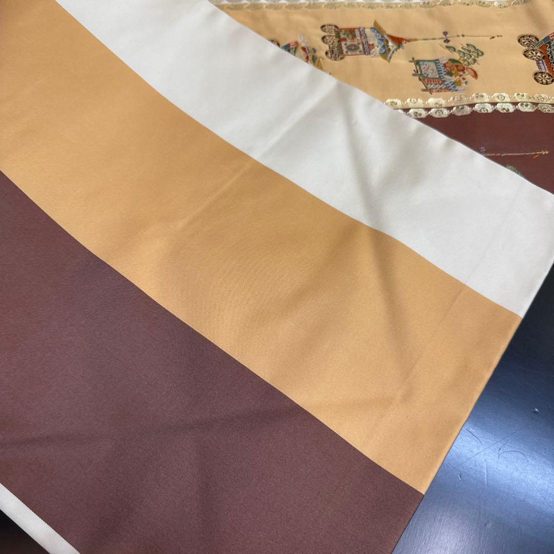 12-89 名古屋帯 九寸 美品 正絹 着物 名古屋仕立て