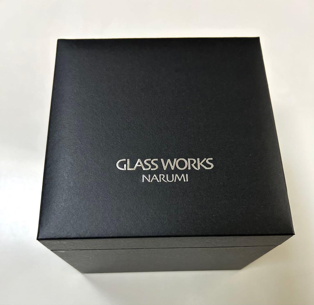 【未使用】NARUMI グラスワークス アース クロック 置き時計