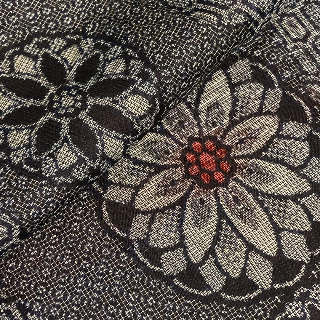 着物と帯オレンジ y229◾️アンティーク時代大島紬着物10点◾️龍郷調大島/泥大島