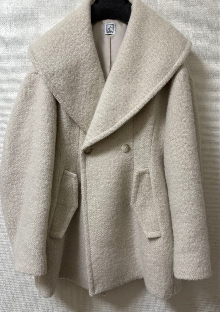 laubeblanc verystore ケープカラーミディコート オフホワイト