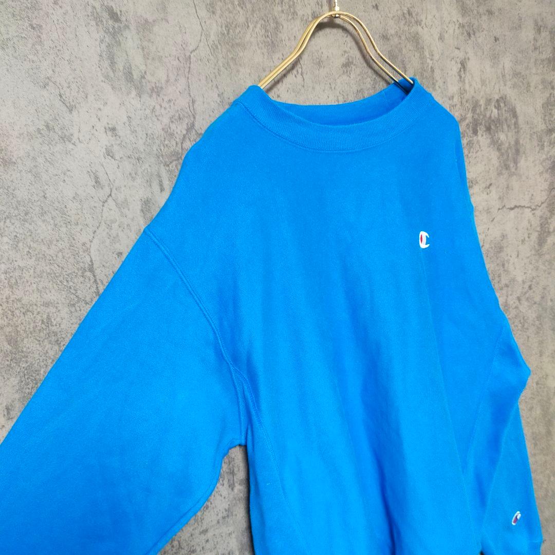 【美品】(M) チャンピオン リバースウィーブ トレーナー ロゴ刺繍