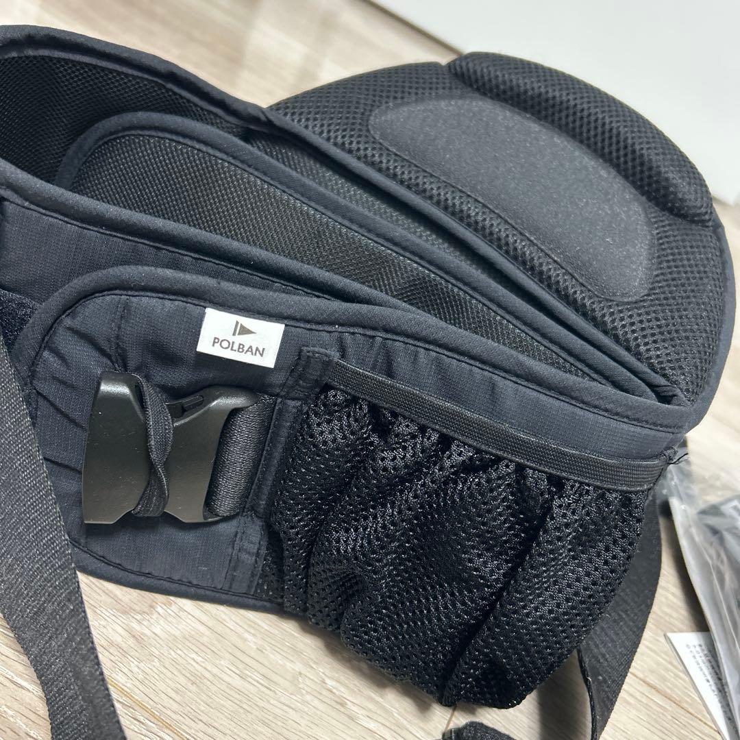 POLBAN ADVANCE ヒップシート ブラック　ショルダー付き