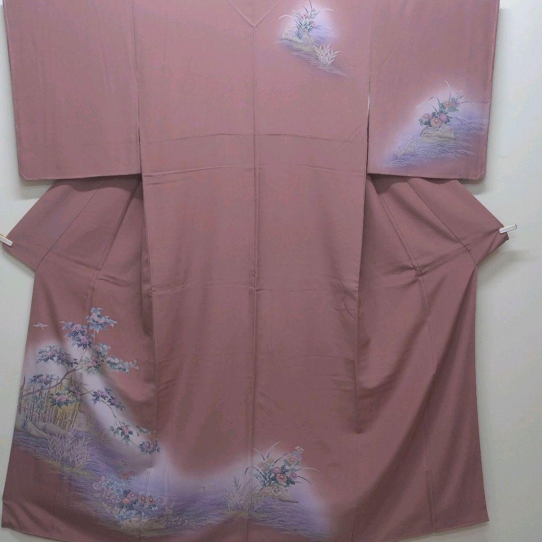 765　半額セール　正絹　十日町友禅　未使用品　証紙付　訪問着 　4点フルセット
