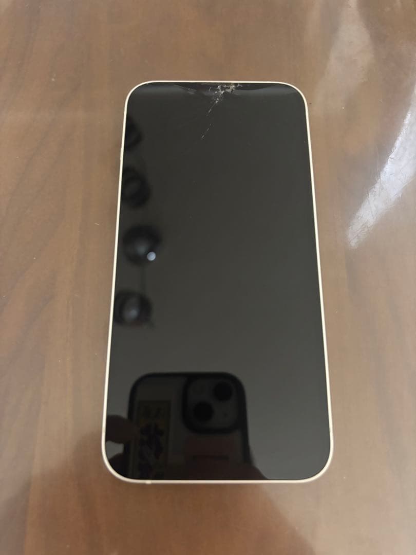 Apple iPhone 14 ホワイト 本体 FaceID部分割れ