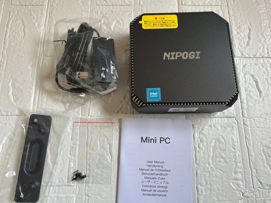 一点限り❣️ミニpc n100 高速動作　最大3.4GHz 4C4T 小型pc