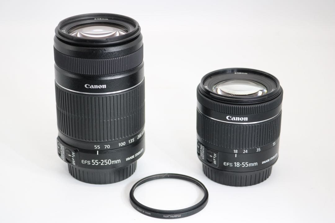 ボディ新品級　【Canon EOS Kiss X9 ダブルレンズセット】