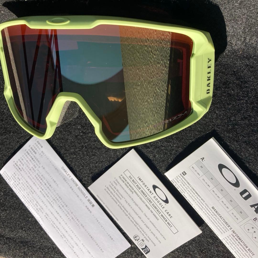 新品未使用　オークリーゴーグル　オークリースノーゴーグル　ラインマイナーM