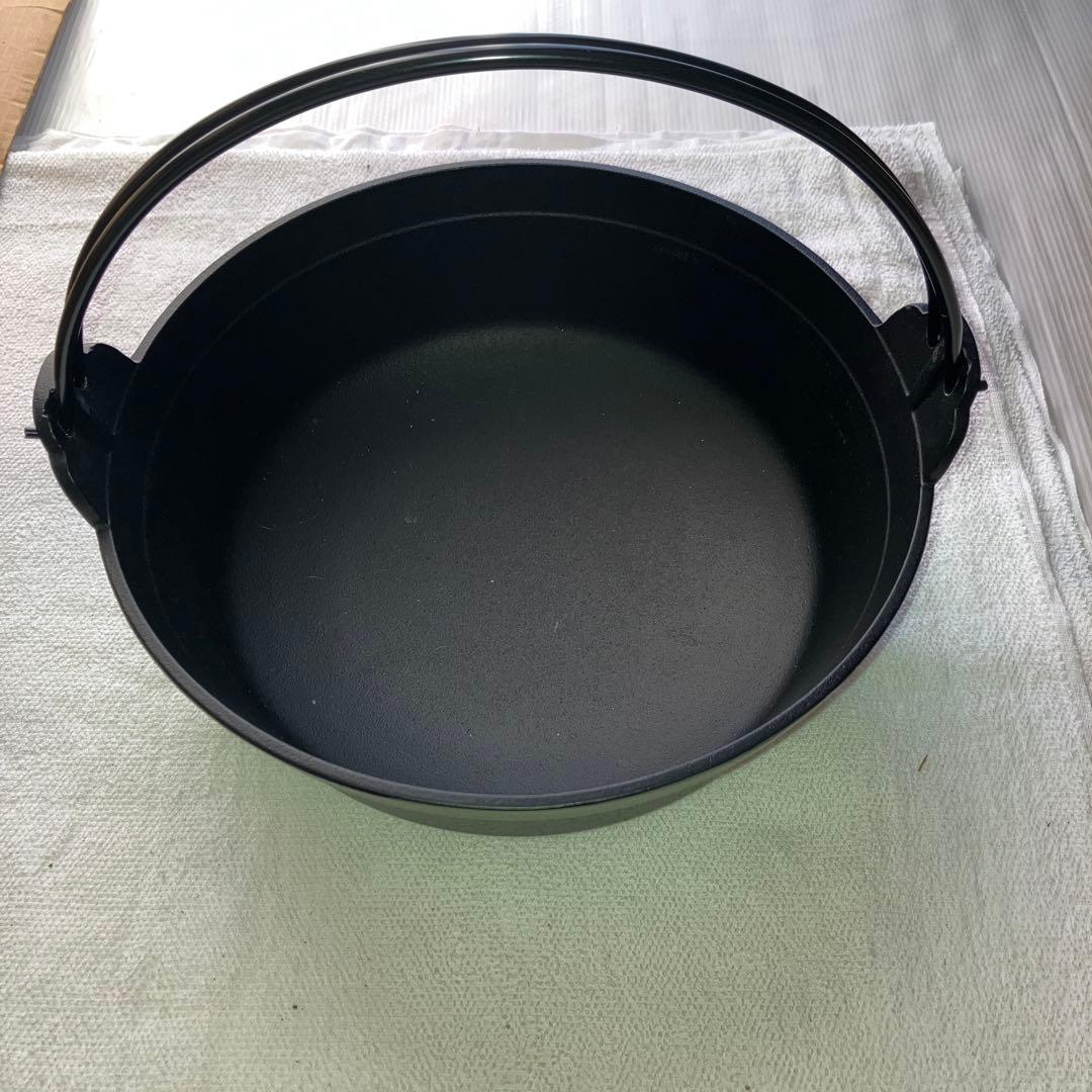 IWACHU 鋳鉄製 丸型鍋 検査証明書付き　南部鉄器岩鋳　ふる里鍋深型未使用