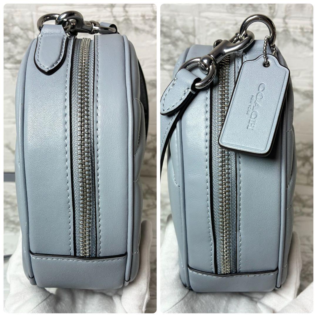 極美品　コーチ ハート クロスボディ キルティング　ショルダーバッグ