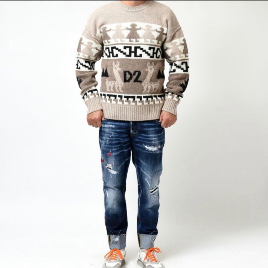 ディースクエアード 人気ニットセーター サイズL