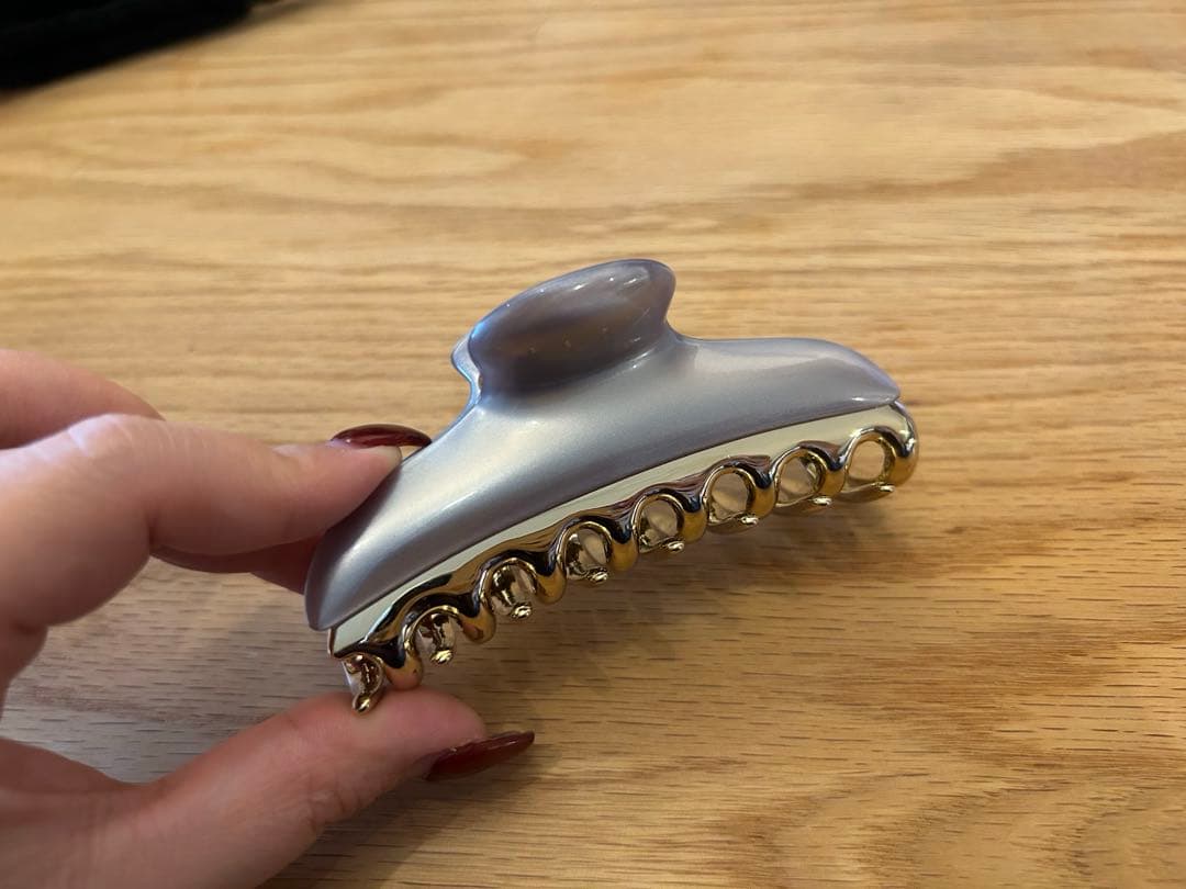 塗装ハゲなし★ACCA アッカ　バービークリップ　Lサイズ　ライトグレー