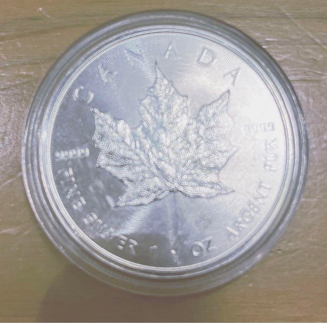 カナダ メイプルリーフ　エリザベス女1オンス 純銀99.99% 2018年