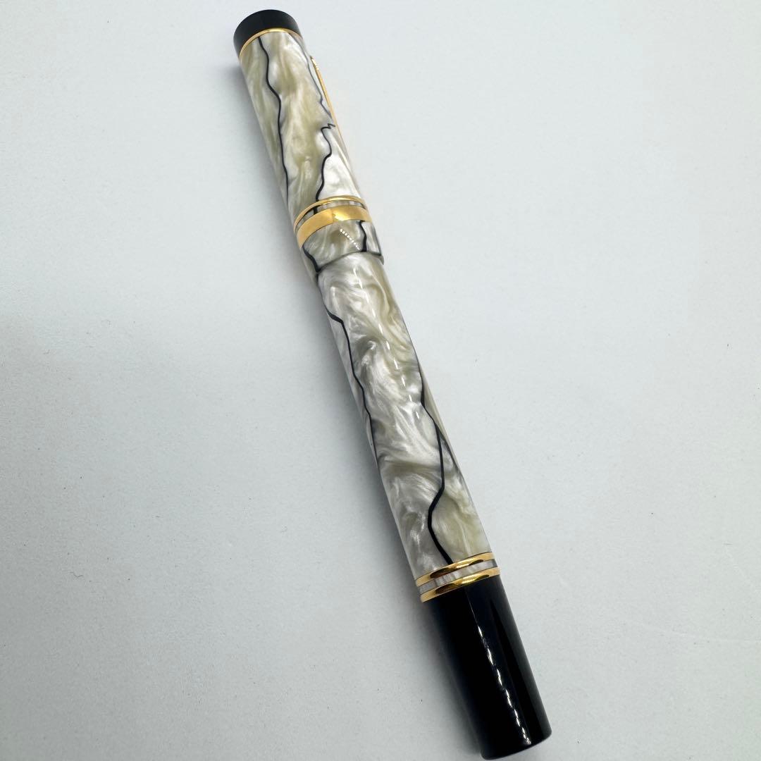 パーカー 万年筆 デュオフォールド　パール ブラック 18K センテニアル