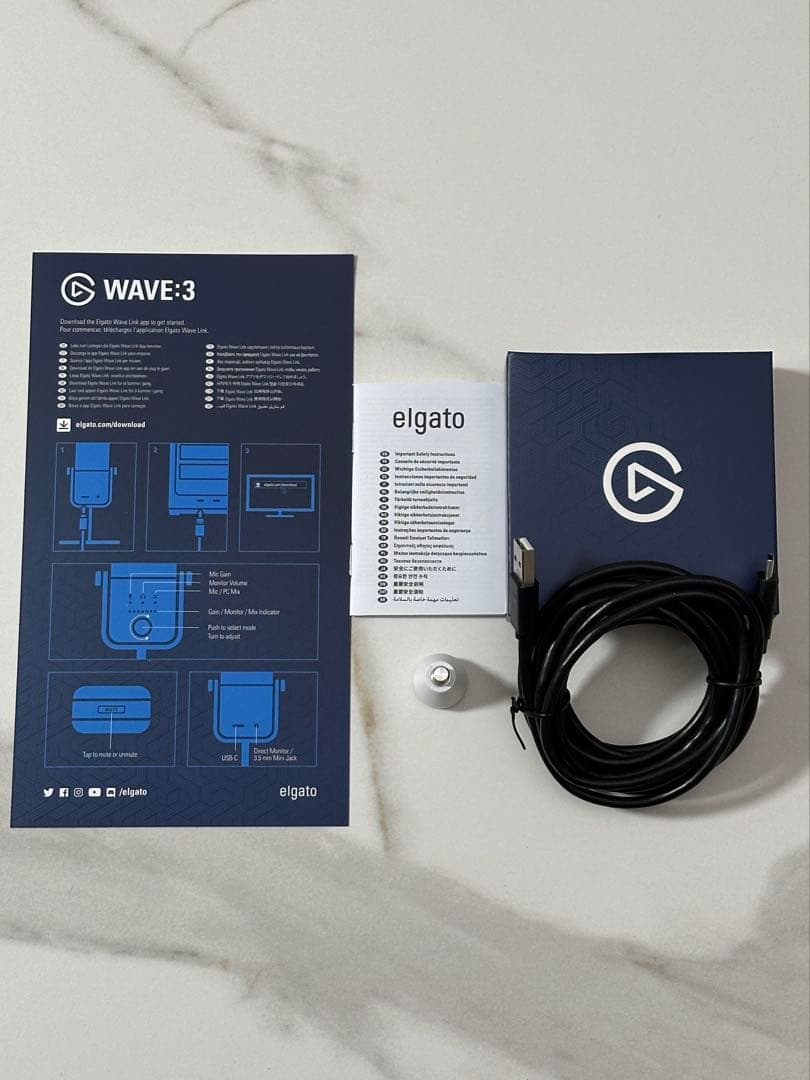 その他 ELGATO WAVE3 & POP FILTER & SHOCK MOUNT