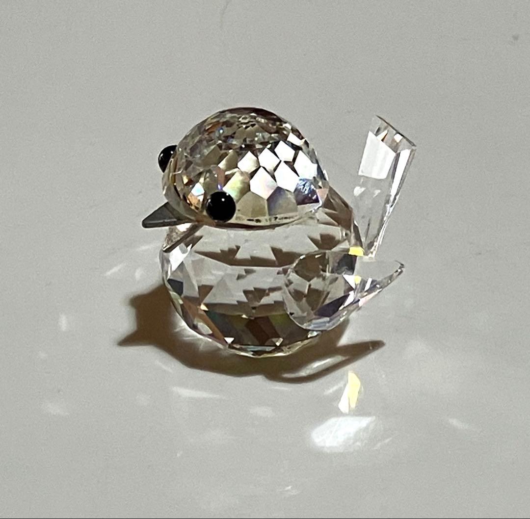 SWAROVSKI スワロフスキー 1988年 廃盤品 置物 鳥 スズメ 希少