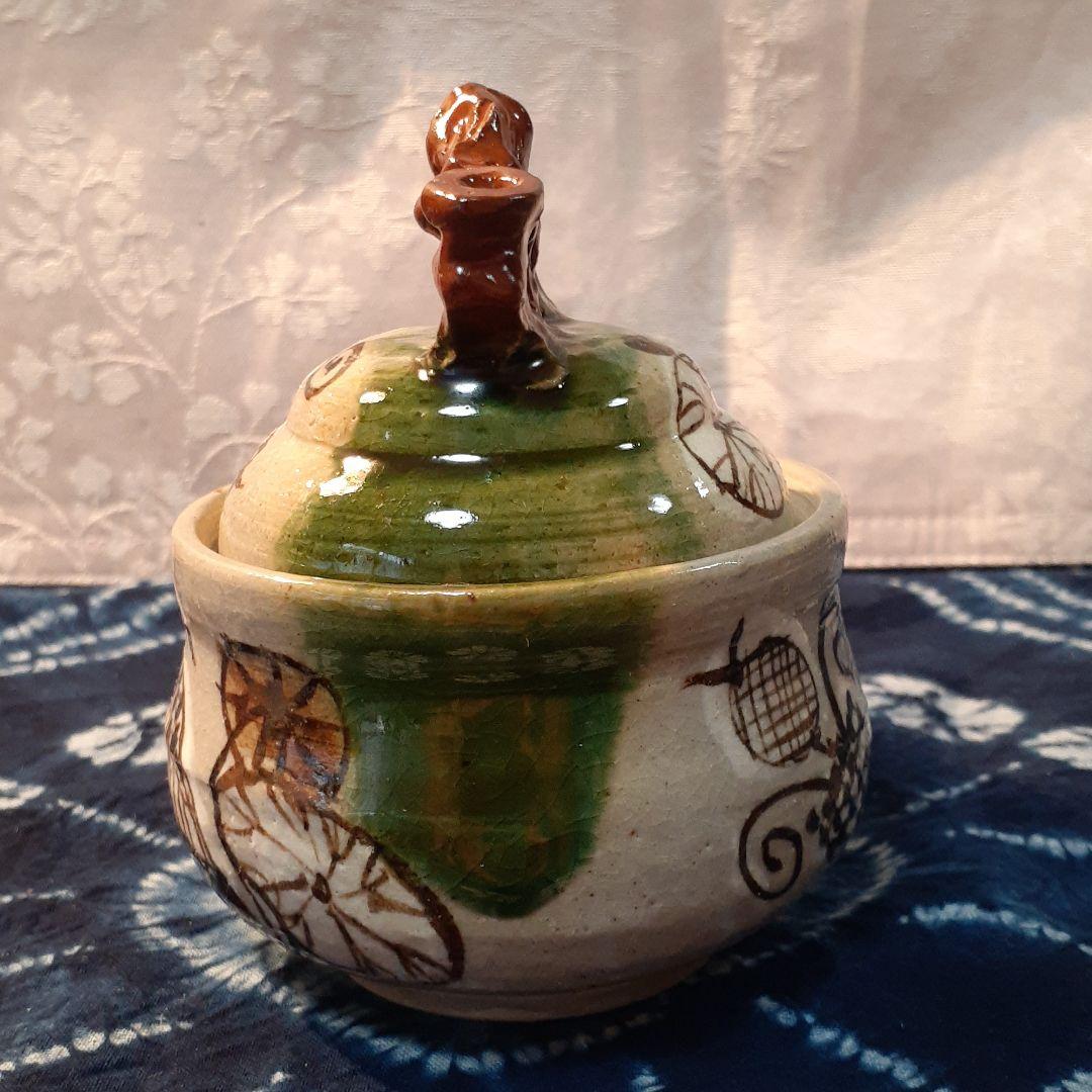 本日お値打ち❤️林和一　作　青織部宝瓶茶器揃い♪