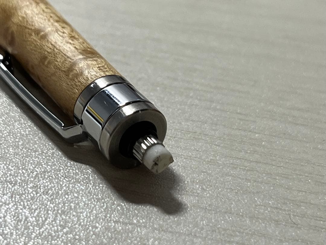 工房楔 バーズアイメープルシャーペン 0.5mm固定式口金付き