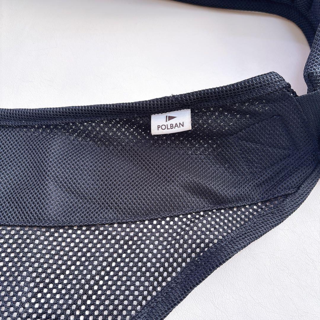 【セット】ポルバンアドバンス ヒップシート+シングルショルダー　デニムブラック