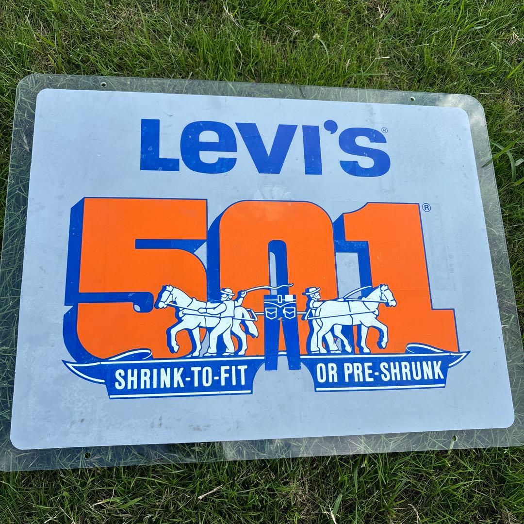 その他 VINTAGE Levi's 70s 501 advertising sign