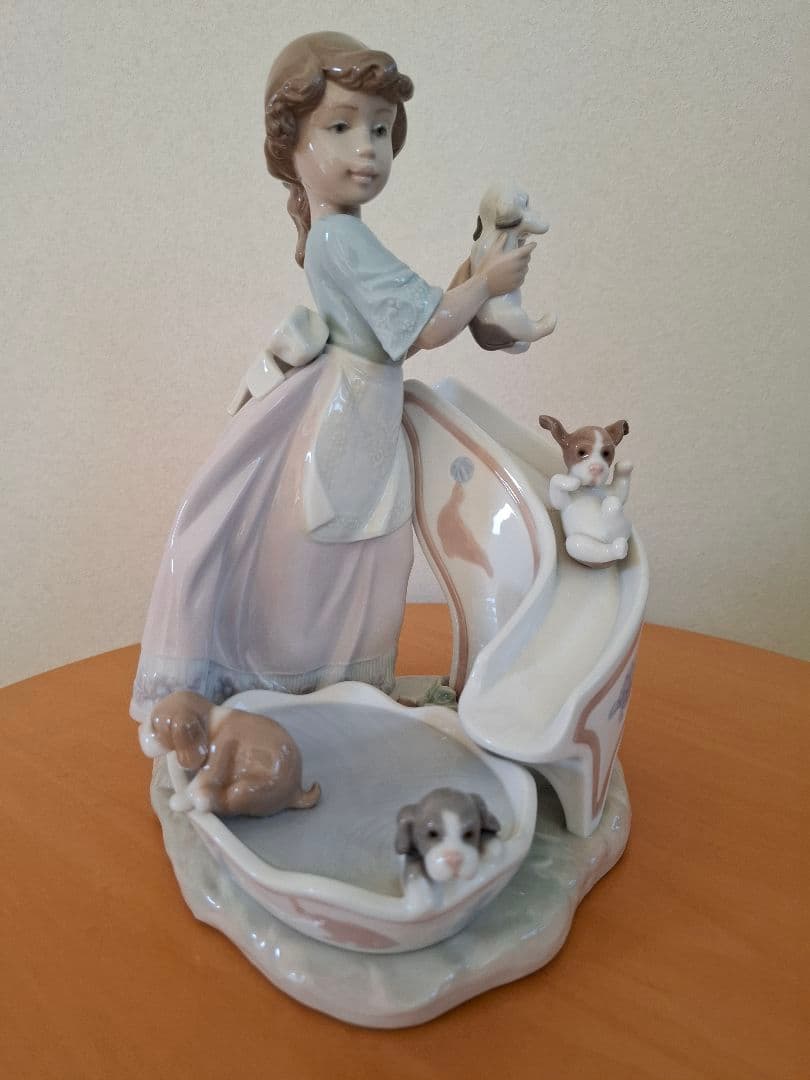 リヤドロ　夢ごこち　あなたの番よ　リヤドロ台座