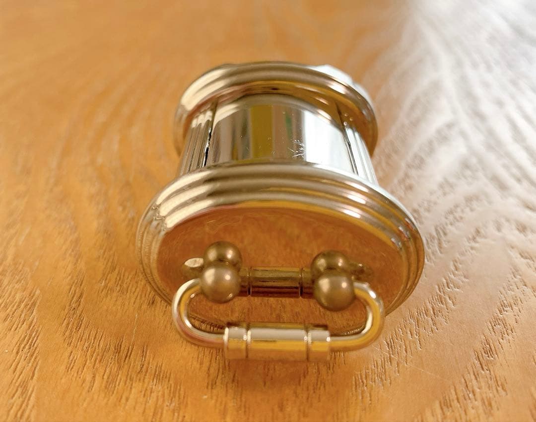 キャリッジクロック クラシックシルバー置時計 ミニチュア 3×5cm程