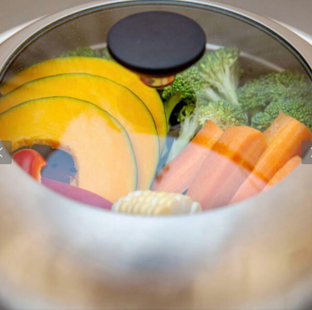 栗原はるみ　ドーム型フライパン用蒸し器 24〜26cm