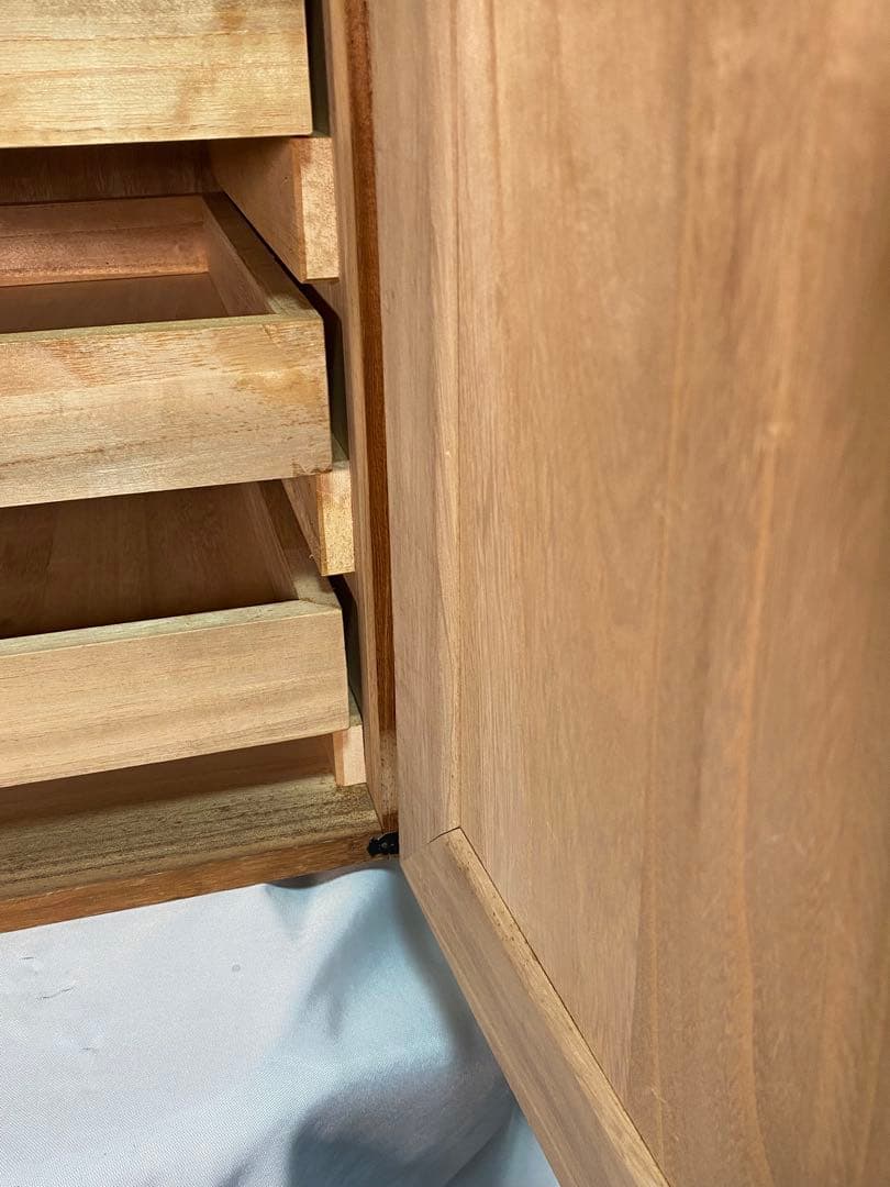 2794❣️ 桐箪笥 小型収納棚 3段 衣装ダンス 着物 チェスト 観音開き