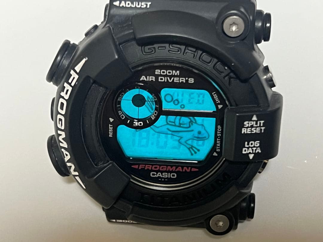 G-SHOCK DW-8200Z FROGMAN メンインブラック 潜水蛙EL