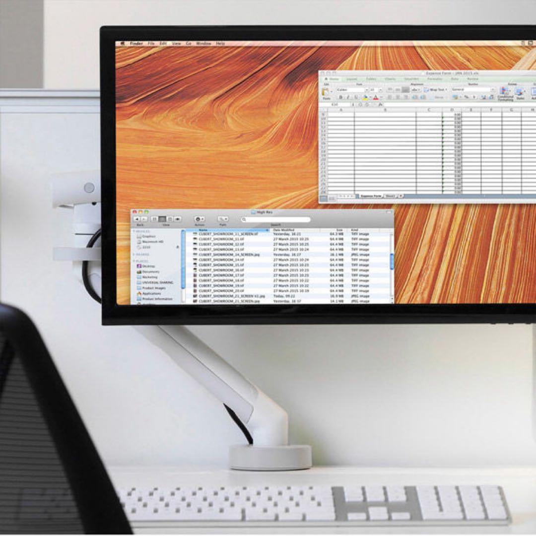 CBS Flo モニターアーム (Herman Miller) 新品未使用 白色