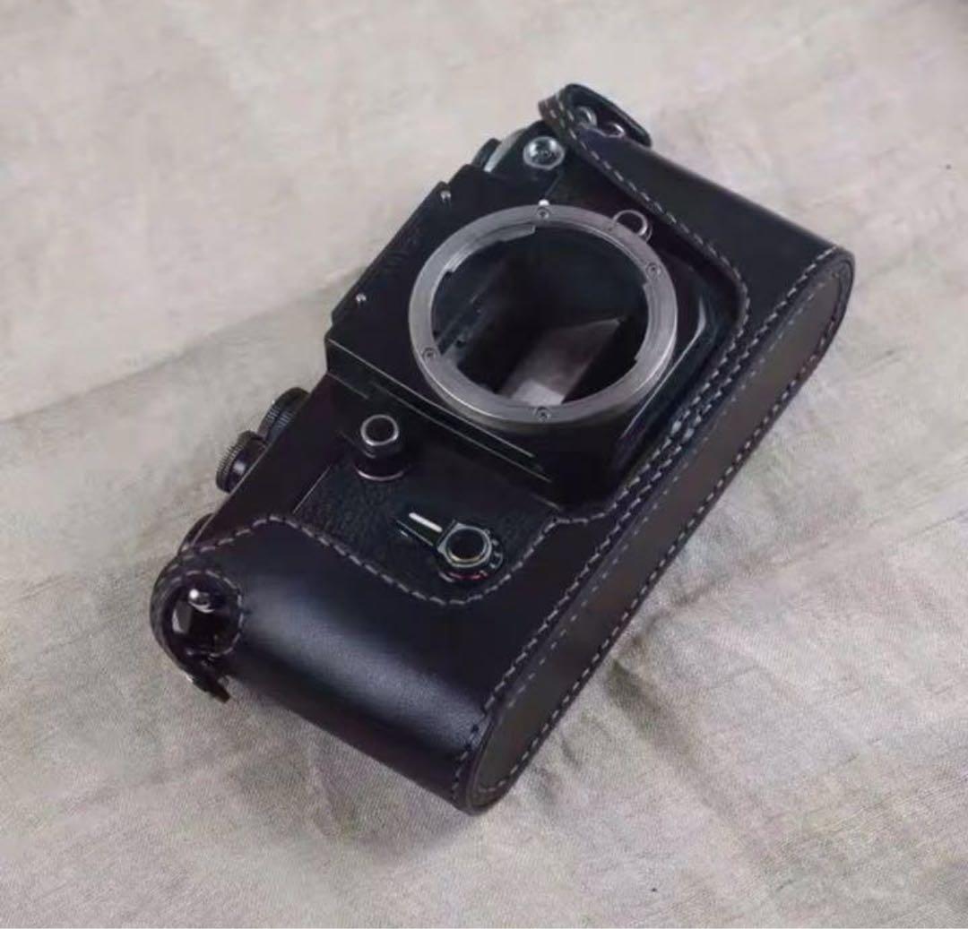 本革 Nikon ニコン F2用 カメラケースとストラップ イタリア製本革使用